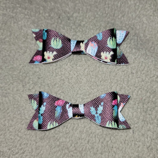 Cactus Print Mini Bow Set