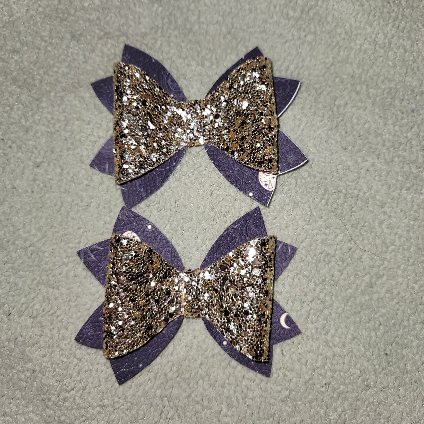 Gold Glitter & Celestial Olivia Bow Set