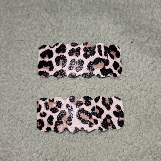 Cheetah Print Snap Clip Set