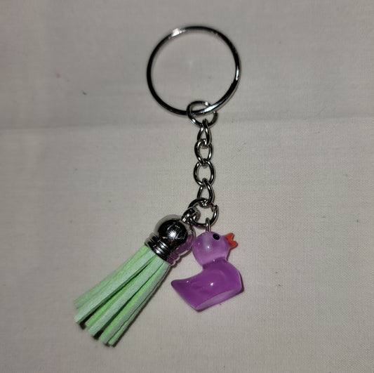 Purple Duck Keychain