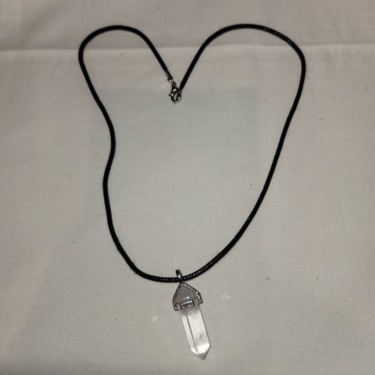 Clear Quartz Double Point Pendant