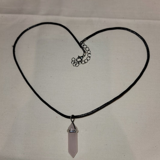 Rose Quartz Double Point Pendant