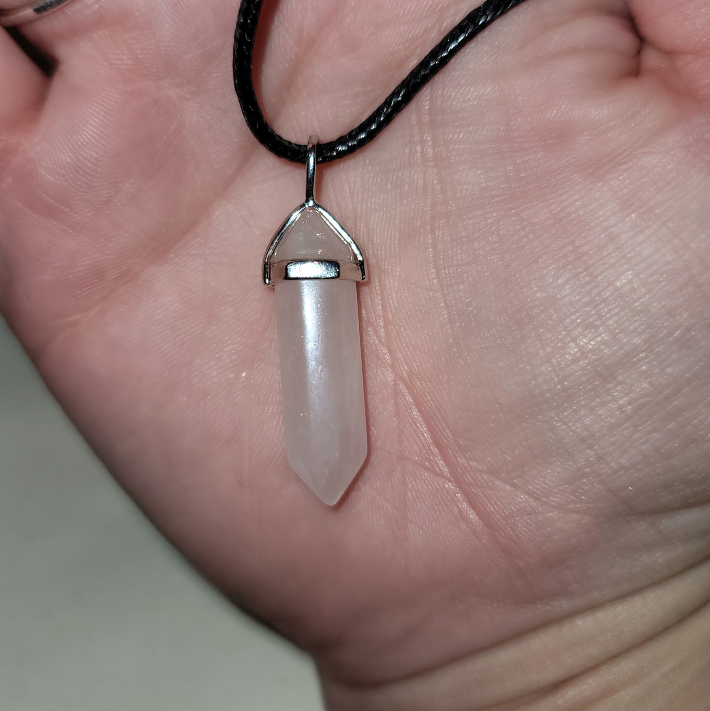 Rose Quartz Double Point Pendant