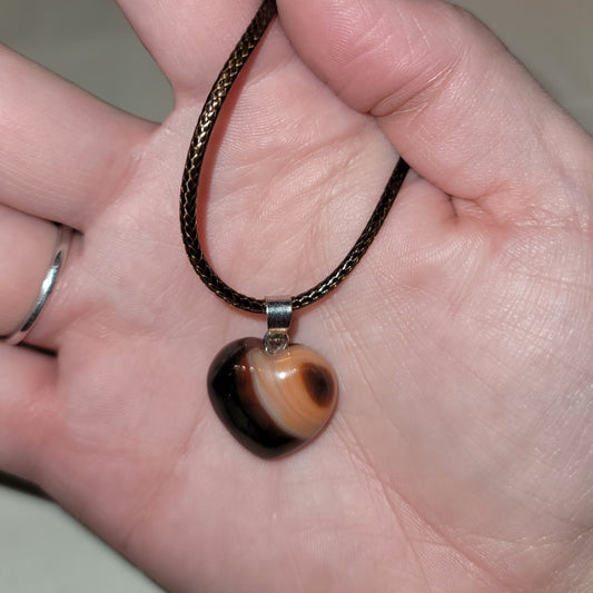 Red Sardonyx Heart Necklace