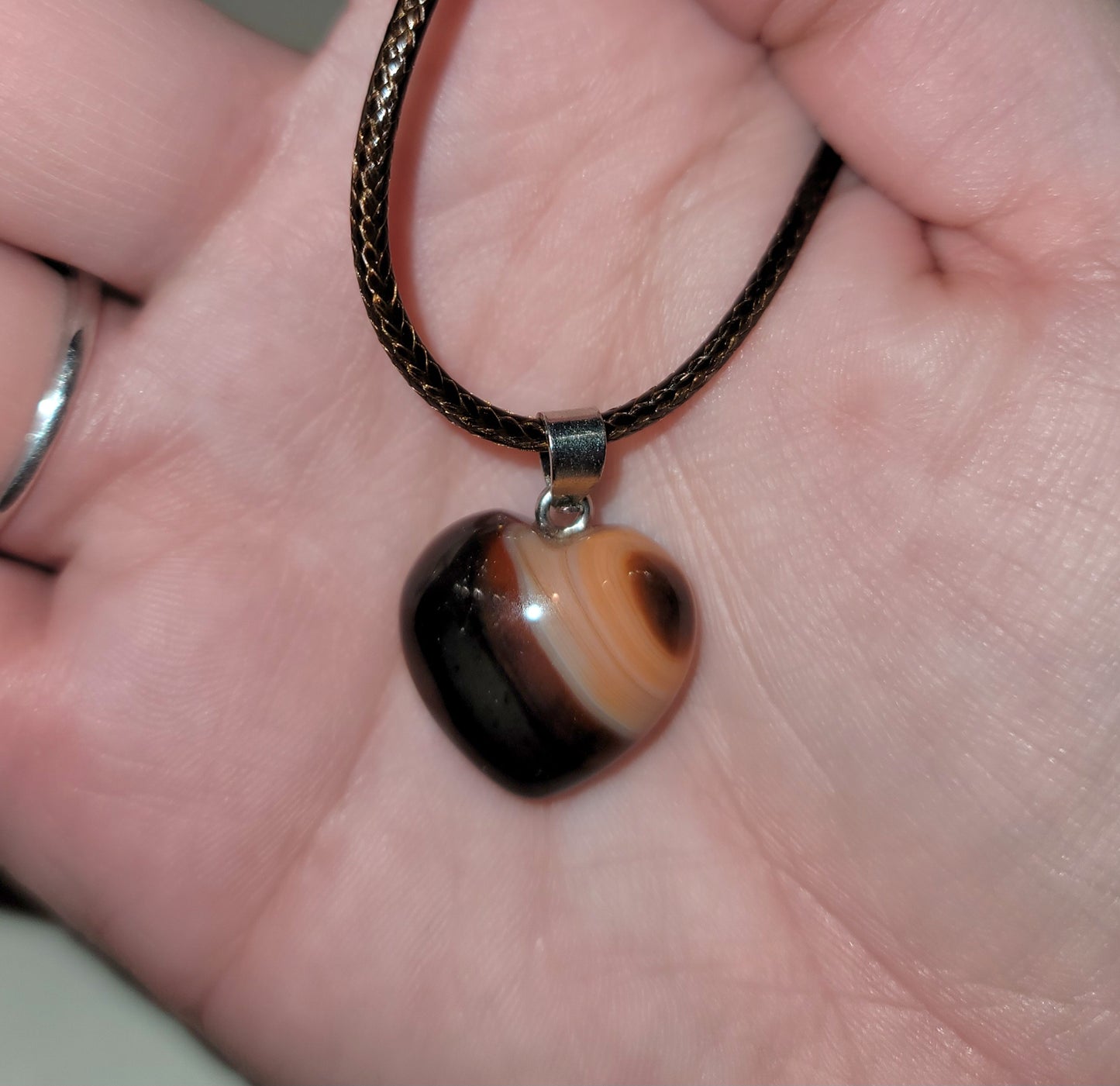 Red Sardonyx Heart Necklace