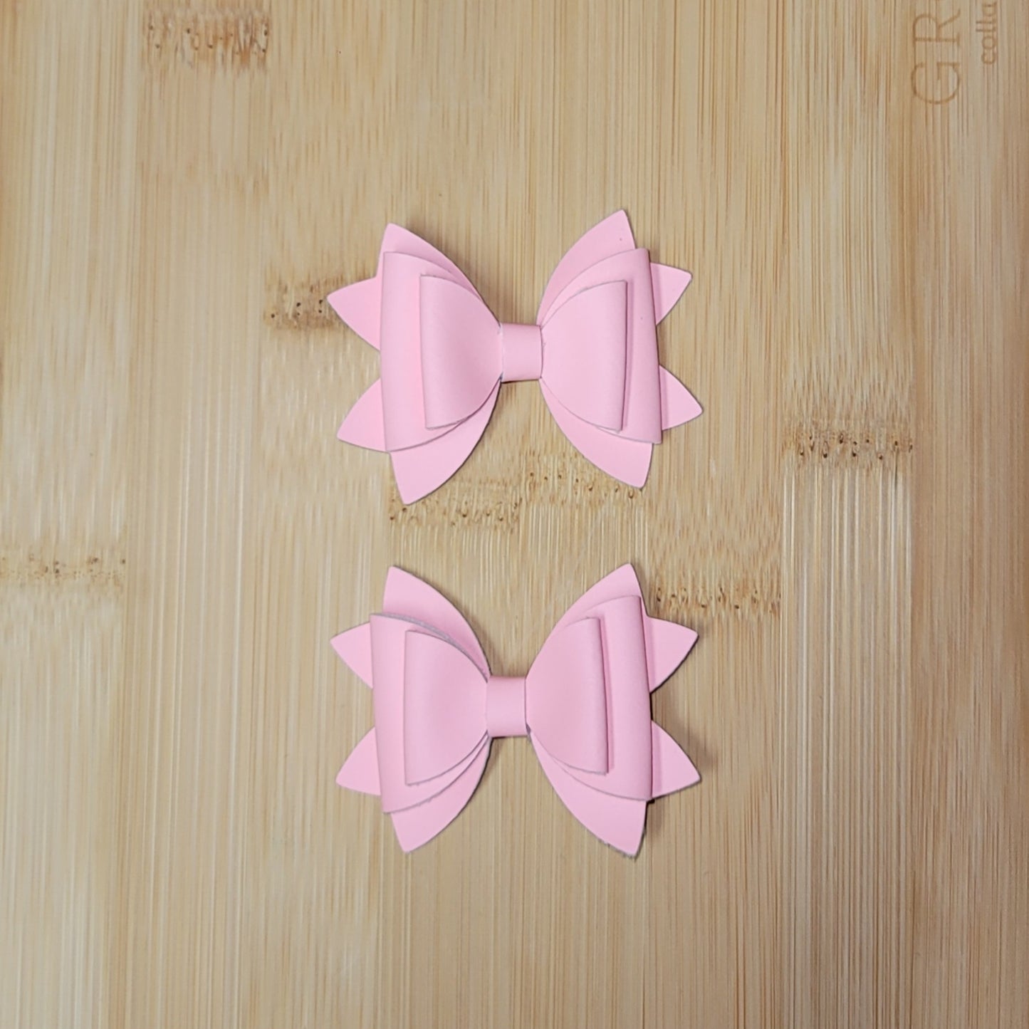 Neon Pastel Pink Lou Lou Bow Set