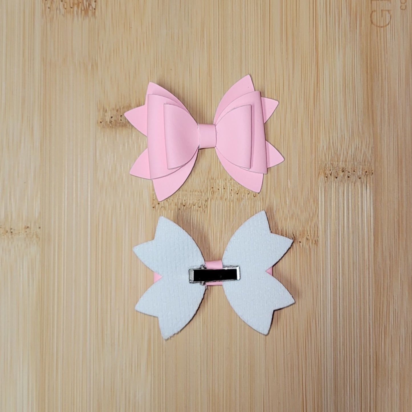 Neon Pastel Pink Lou Lou Bow Set