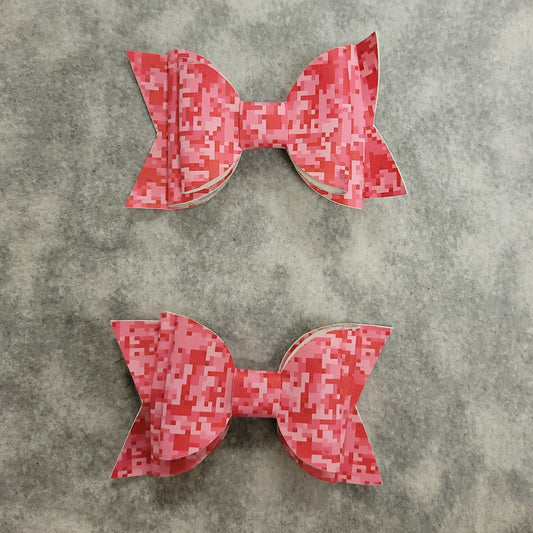 Pink Digital Camo Large Bow