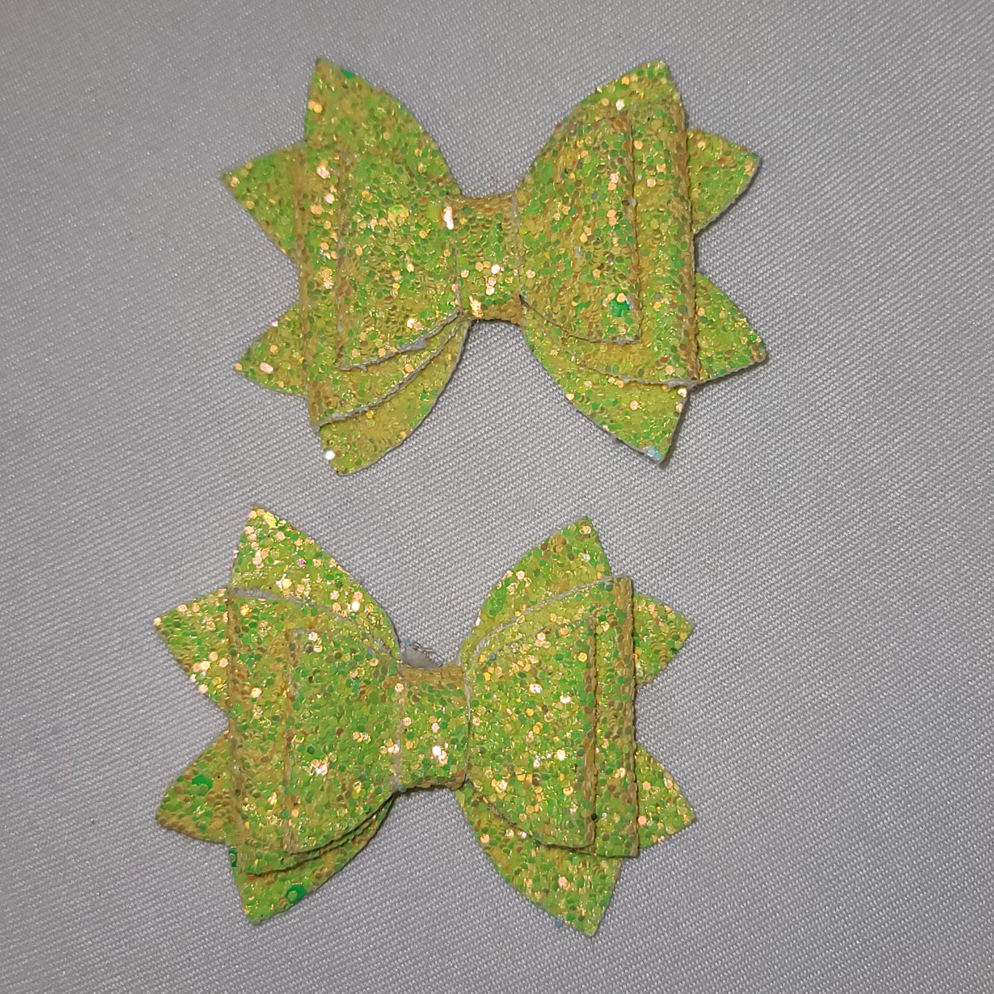 Yellow Glitter Lou Lou Bow Set