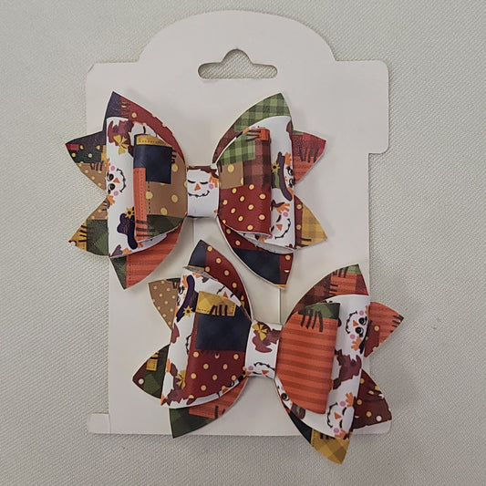 Scarecrow Print Lou Lou Bow Set