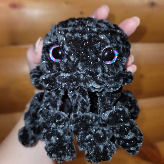 Black Sparkly Velvet Jellyfish