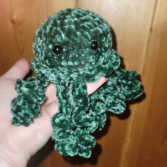 Dark Green Velvet Jellyfish