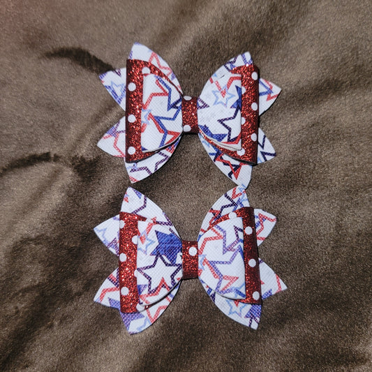 Stars & Polka Dot Lou Lou Bow Set