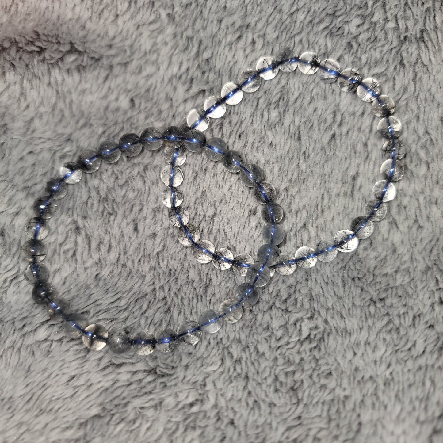 Blue Rutilated Quartz Bracelet