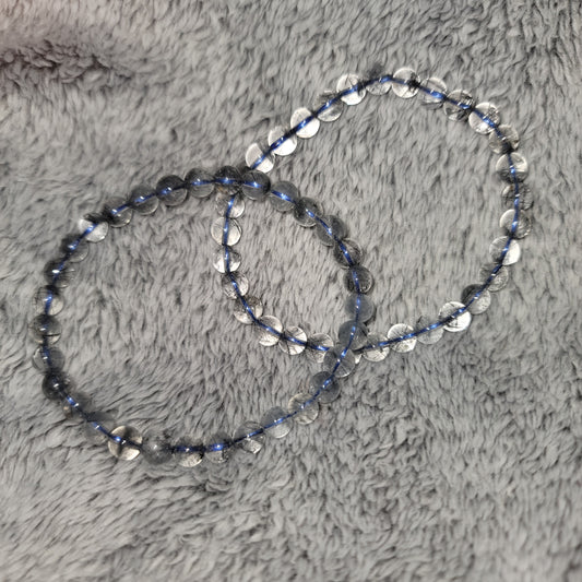 Blue Rutilated Quartz Bracelet