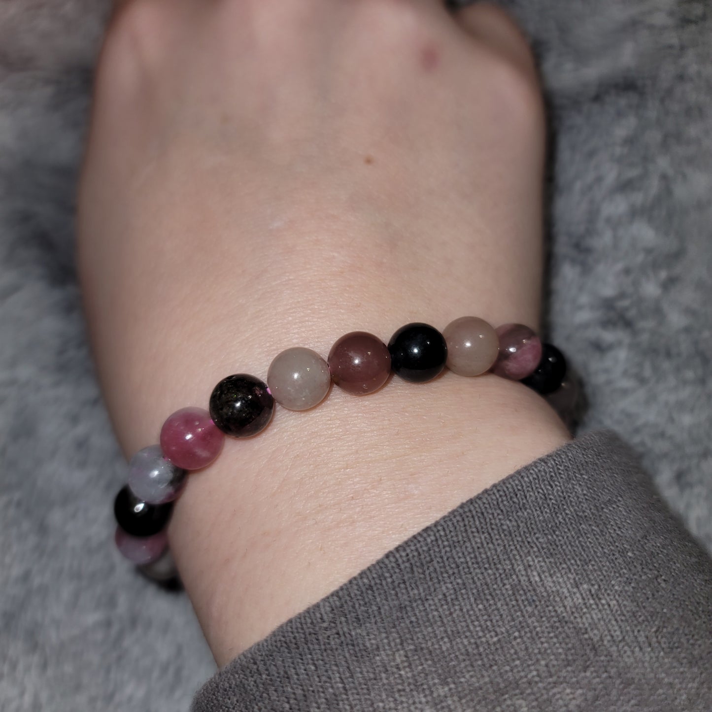 Multicolor Tourmaline Quartz Bracelet