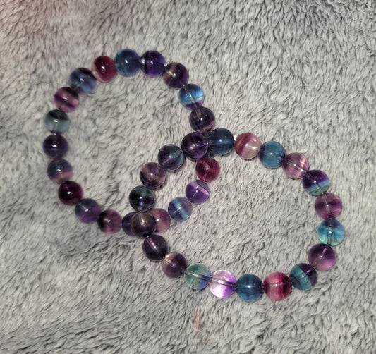 Rainbow Flourite Bracelet