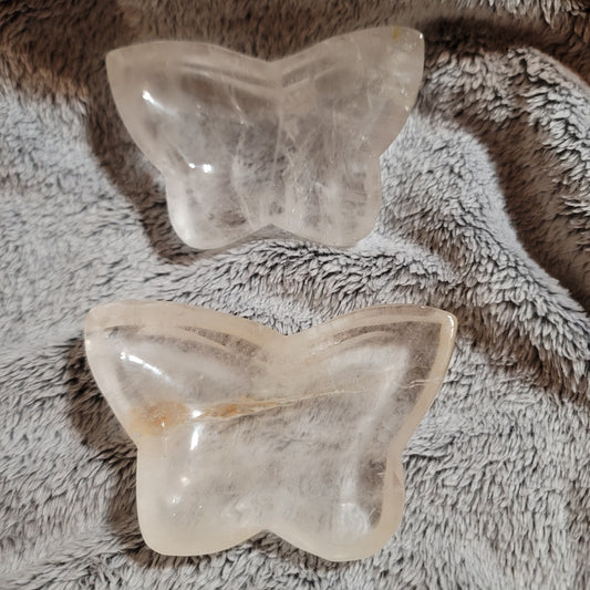 Clear Quartz Butterfly Bowl
