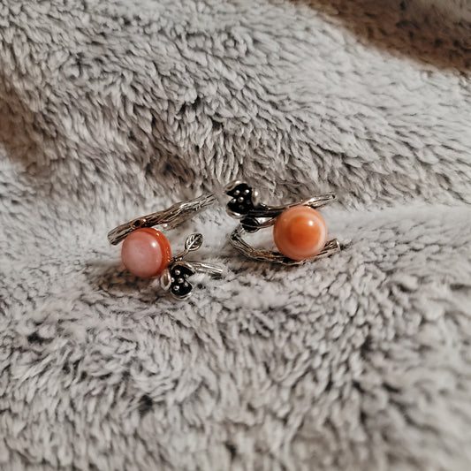 Carnelian Floral Ring