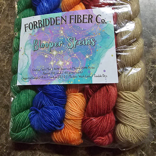 Forbidden Fiber Co Blooper Skein Set