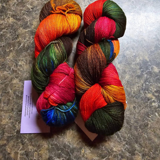 Fuzzywhatknots Sock Yarn- 2 Skeins