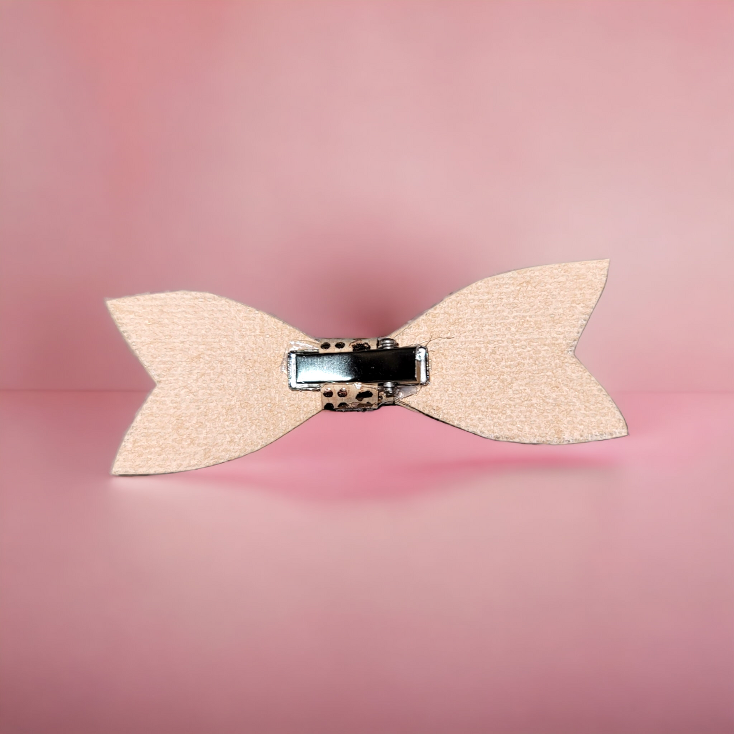 Gold Houndstooth Cork Mini Bow