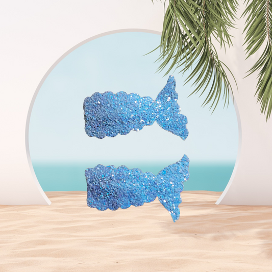 Blue Mermaid Snap Clip Set