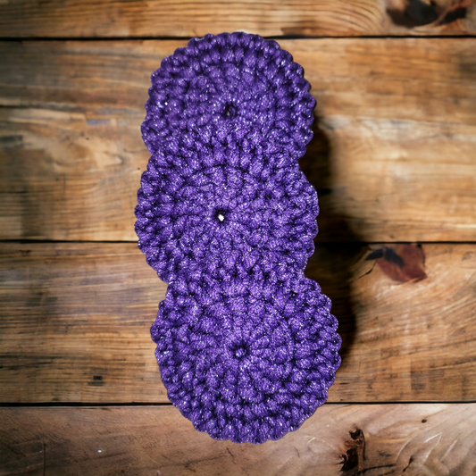 Purple Round Dish Scrubbies