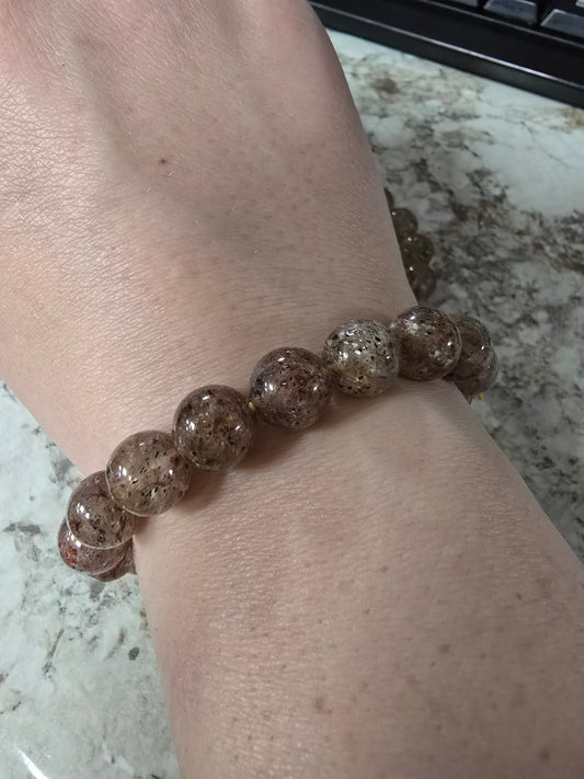 Yellow Strawberry Quartz Bracelet