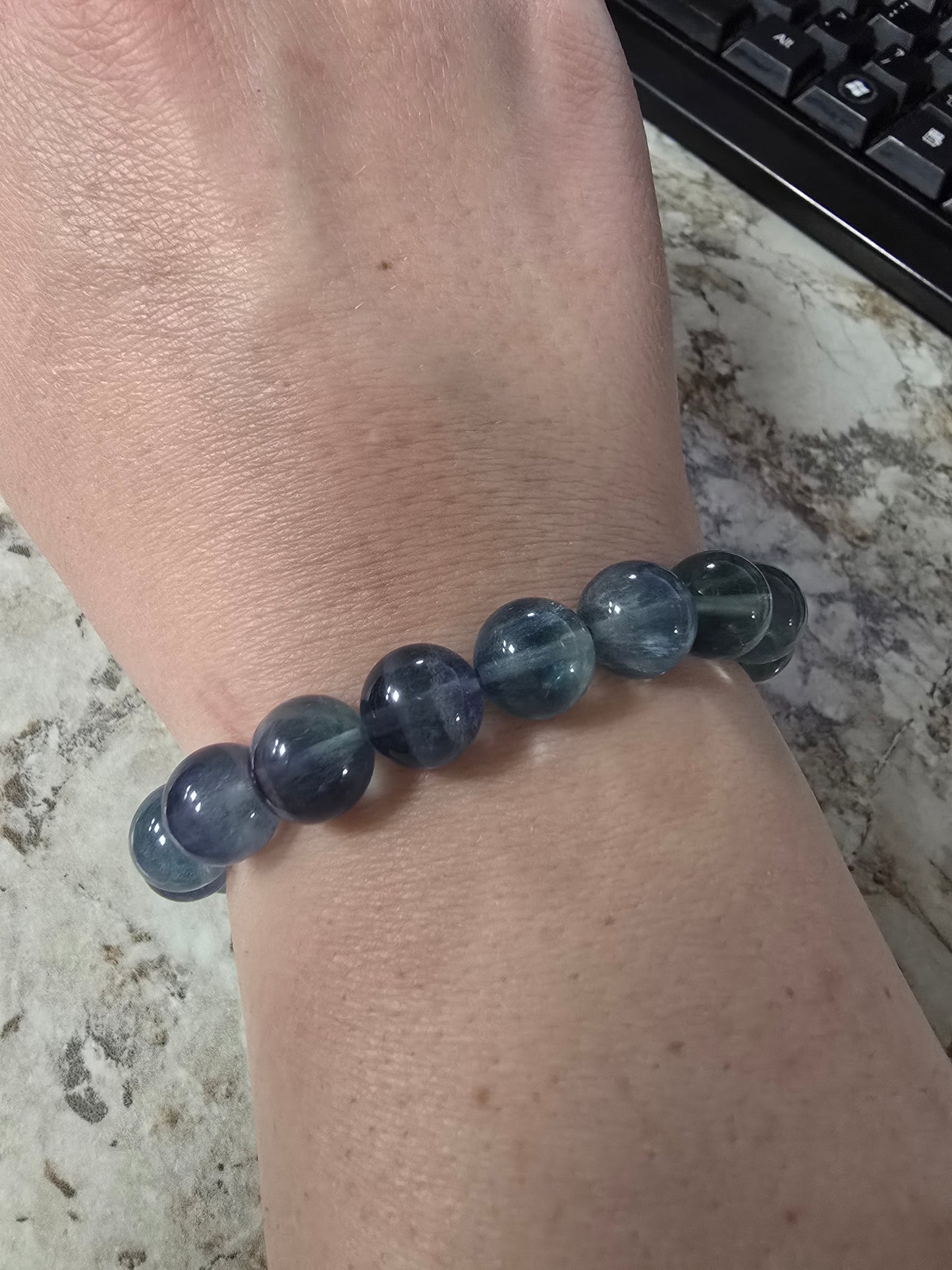Blue/Green Fluorite Bracelet