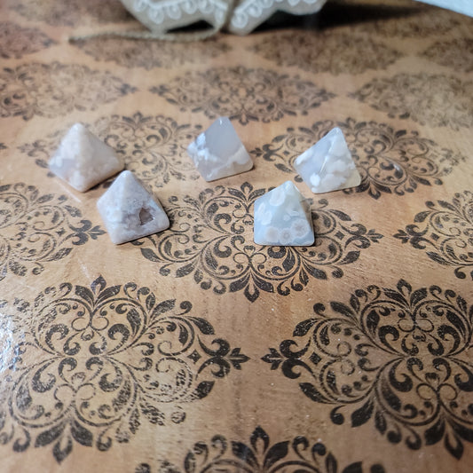 Flower Agate Mini Pyramids