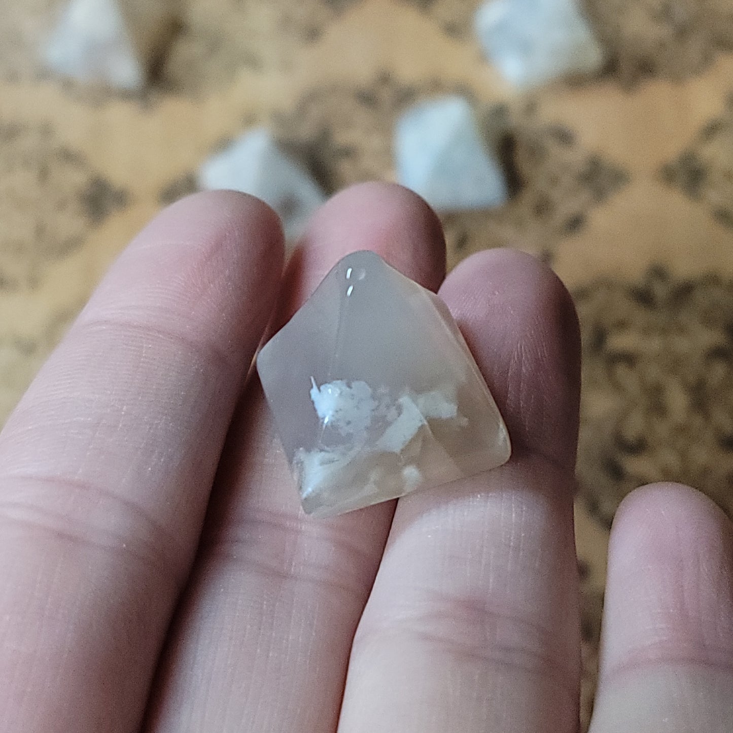 Flower Agate Mini Pyramids