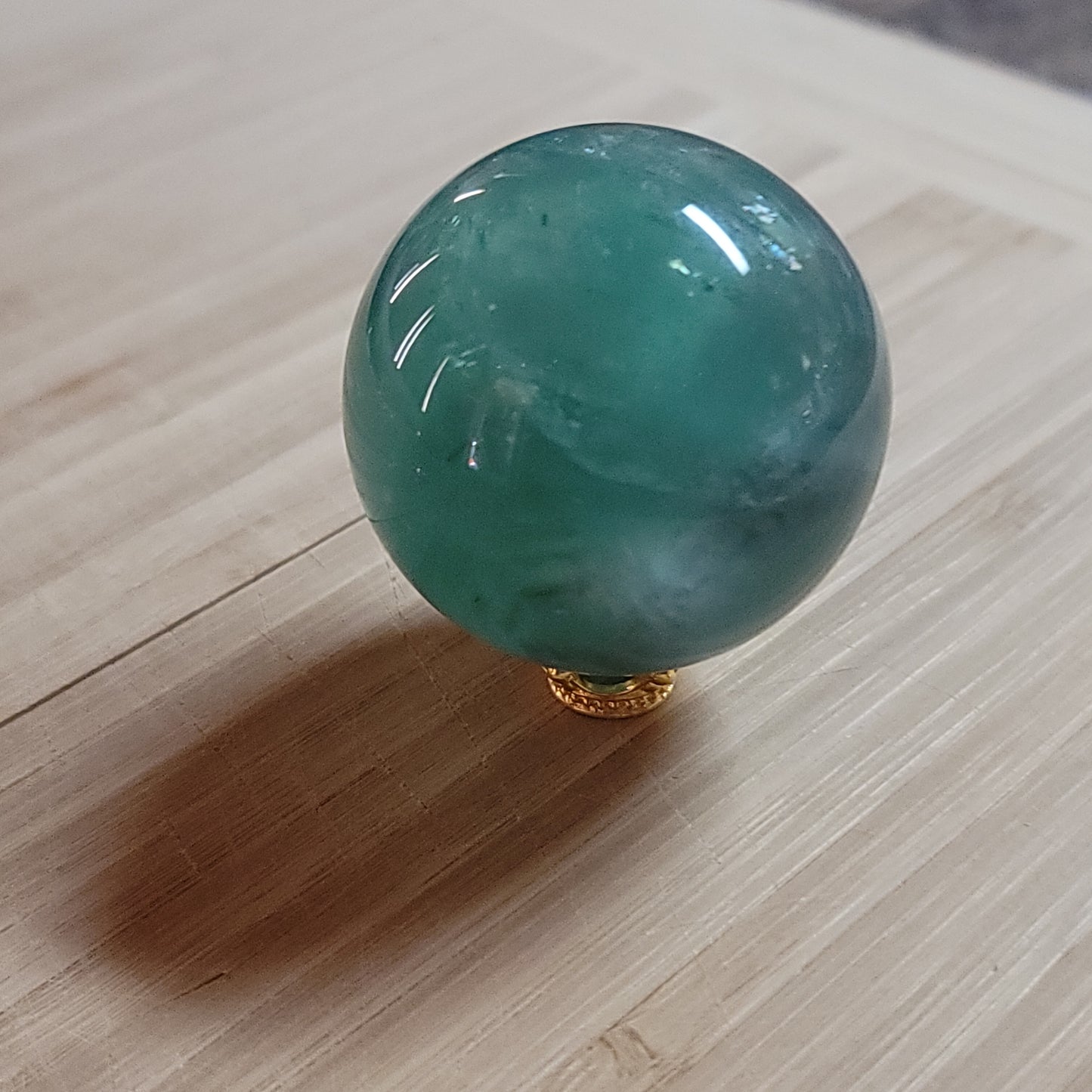 Green Fluorite Sphere