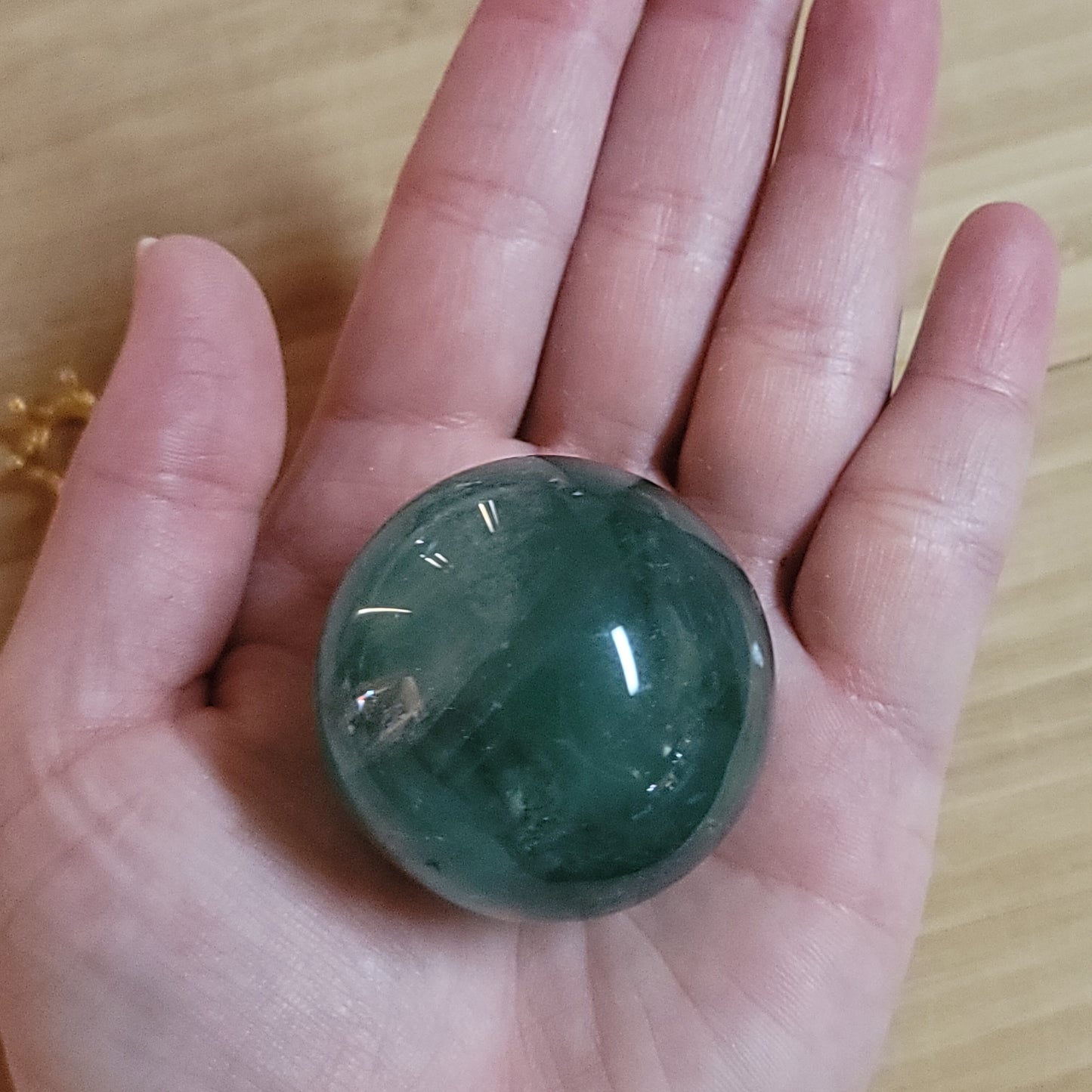Green Fluorite Sphere