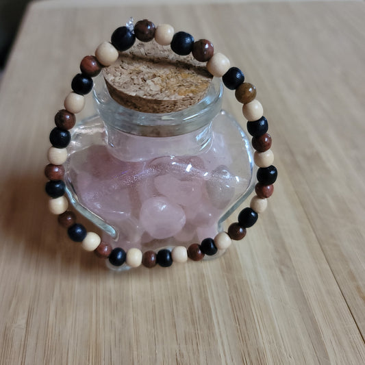 Red Jasper & Filipino Wood Bracelet