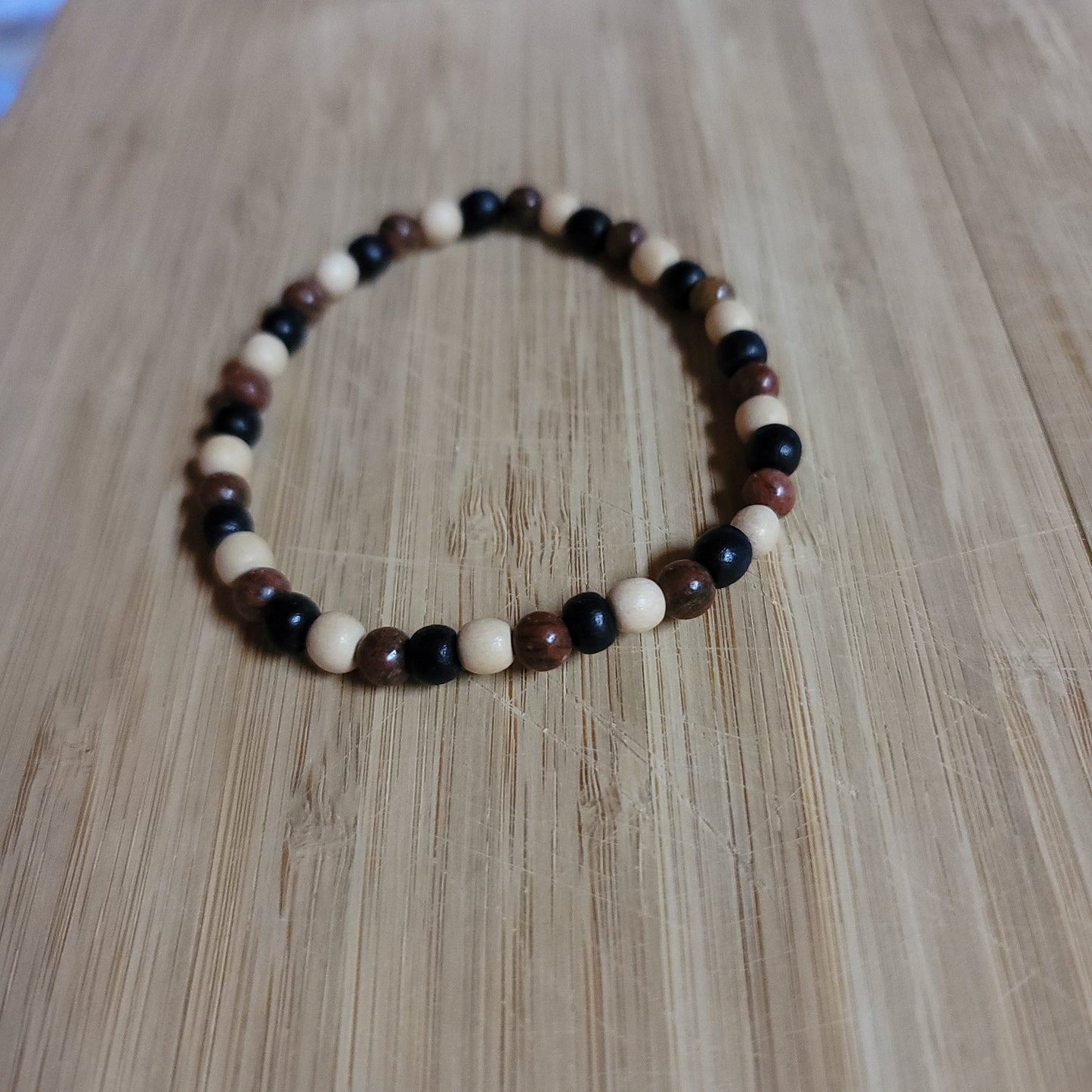 Red Jasper & Filipino Wood Bracelet