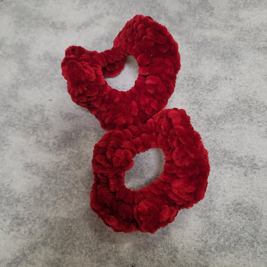 Red Velvet Hair Scrunchie