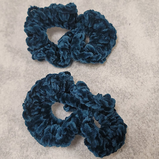 Teal Velvet Hair Scrunchie