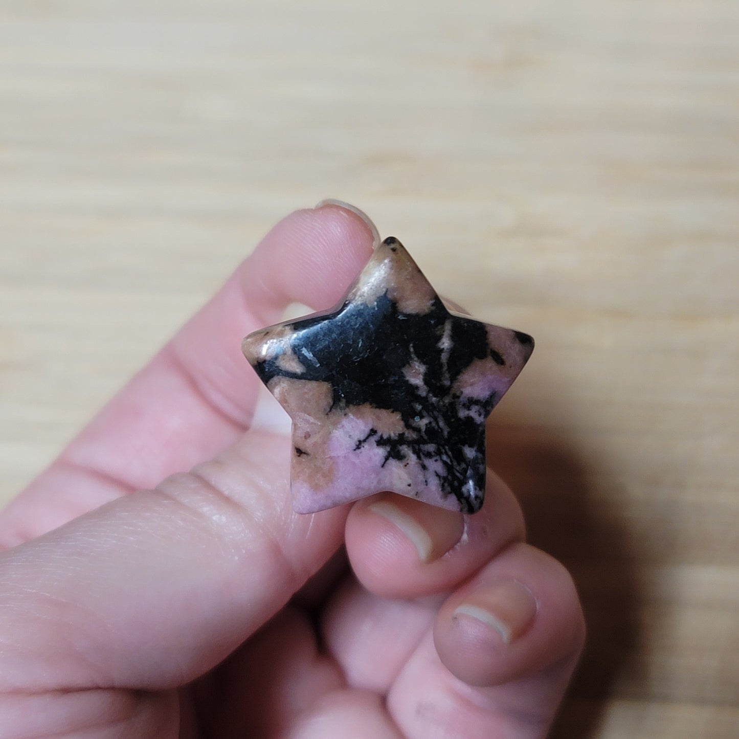 Rhodonite Star Car Clip