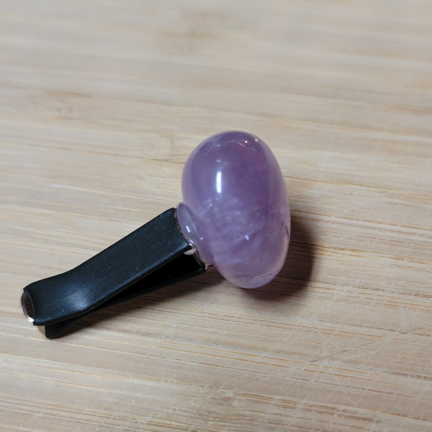Polished Amethyst Car Clip