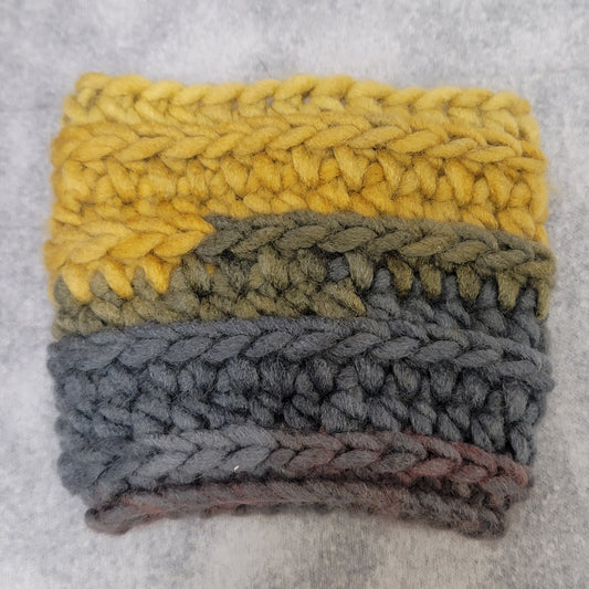 Yellow & Gray Cup Cozy