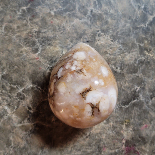 Flower Agate Egg