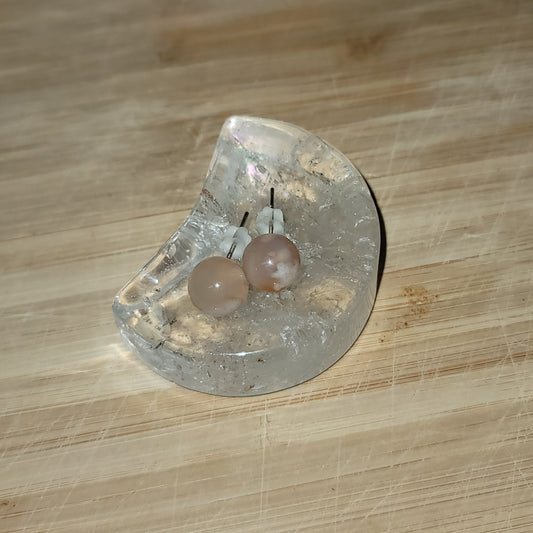 Flower Agate Earrings