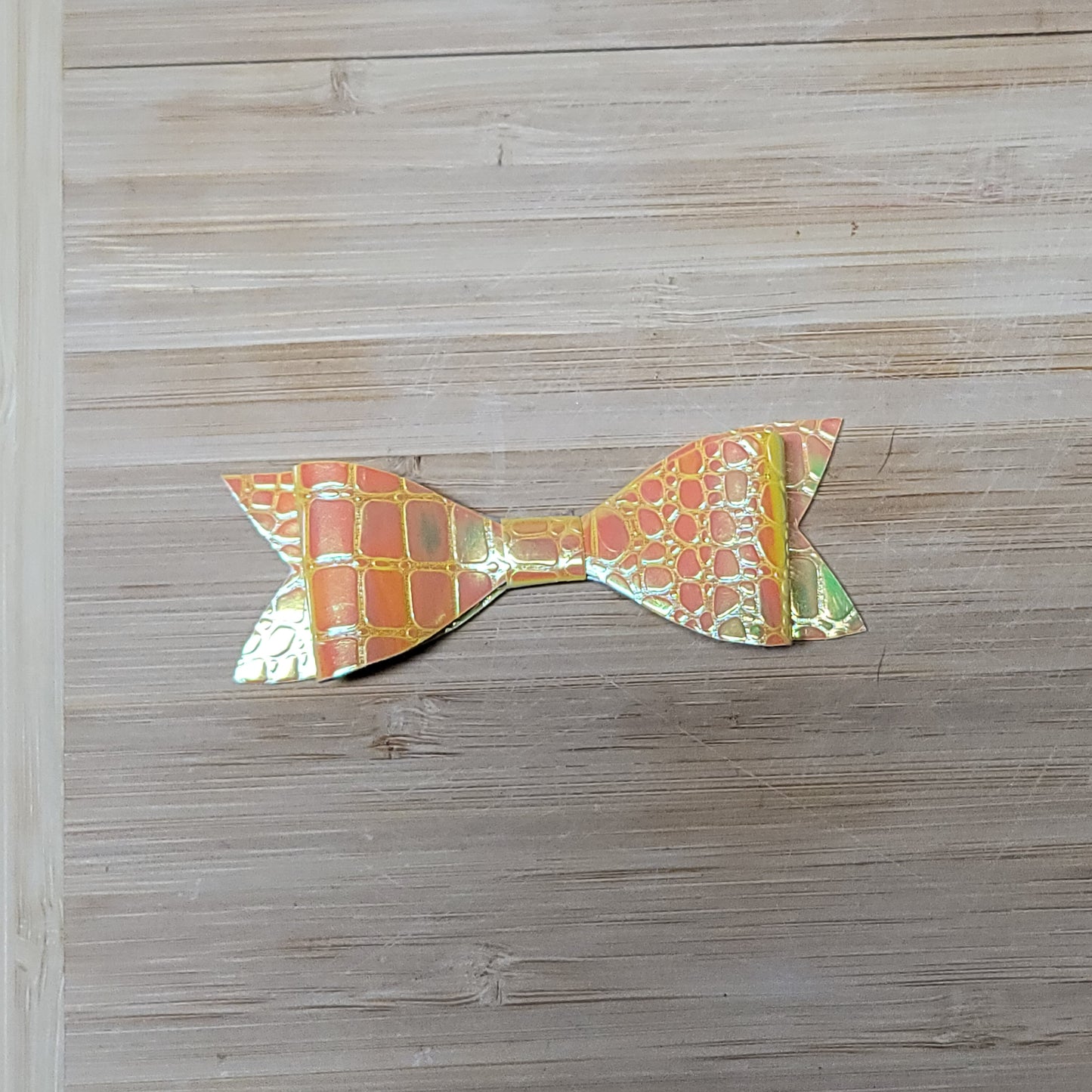 Yellow Iridescent Mini Bow