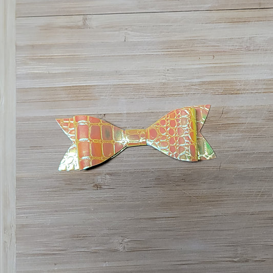 Yellow Iridescent Mini Bow