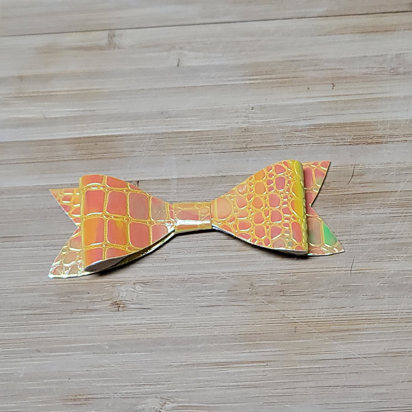 Yellow Iridescent Mini Bow