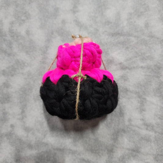 Hot Pink & Black Small Pumpkin Stack
