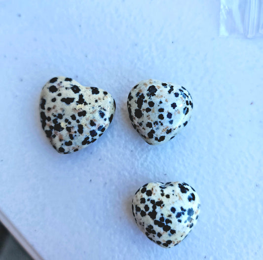 Dalmatian Jasper Mini Heart