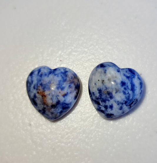 Blue Spot Jasper Mini Heart
