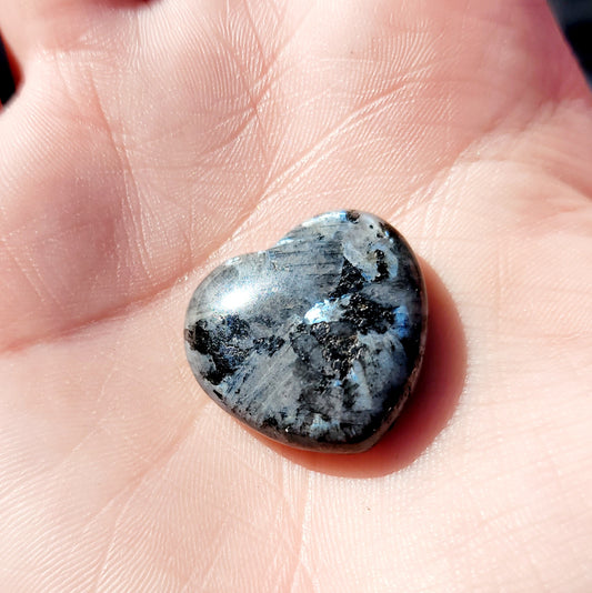Larvikite Mini Heart